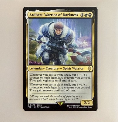 MTG: Ardbert, Warrior of Darkness Commander: Final Fantasy Reg NM