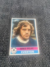 MIKE PEJIC EVERTON    FOOTBALL CARD RED BACK 1974 1975 C