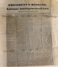 Andrew Jackson / PRESIDENT'S MESSAGE / NATIONAL INTELLIGENCER -- EXTRA 1834