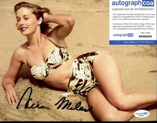 Vera Miles Actress Psycho Hitchcock 8x10 Color Photo AUTO COA