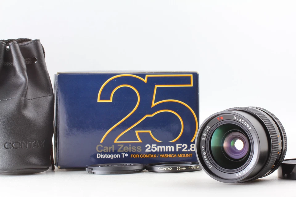 Rare [Unused in Box] Contax Carl Zeiss Distagon T* 25mm f/2.8 MMJ C/Y Lens JAPAN - Image 3 of 4