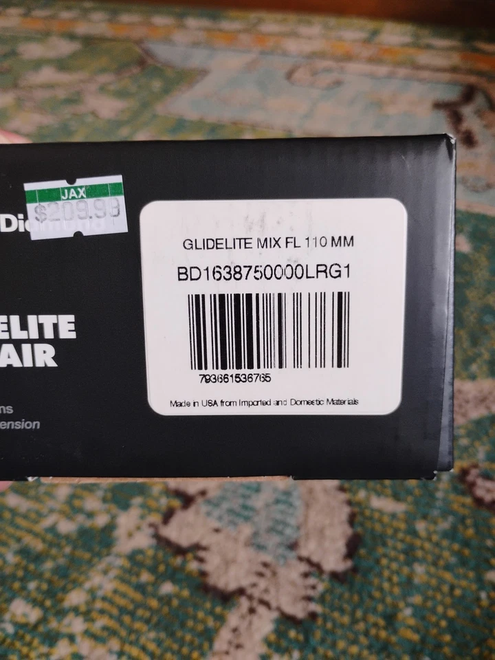 Negro Diamante Glidelite Mohair Mezcla Esquí Escalada Skins Equipo Fijo Grande Nuevo Foto 4 de 4