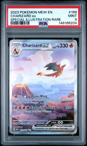 New ListingPSA 9 - Charizard Ex 199 Special Illustration Rare - Pokemon Mew En-151