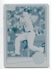 2017 Donruss Printing Plate Cyan Corey Seager 1/1 Los Angeles Dodgers