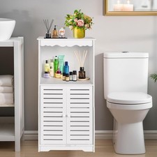 Bathroom Storage Cabinet, Free Standing Floor Cabinet, Home Storage Shelf wit...