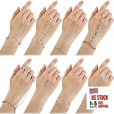 8 Pcs Hand Jewelry Chain Set - Valentine's Day Gifts Christmas Gifts for