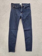 Hudson Jeans Women's 28 Blue Nico Super Skinny Midrise Stretch Denim USA Made
