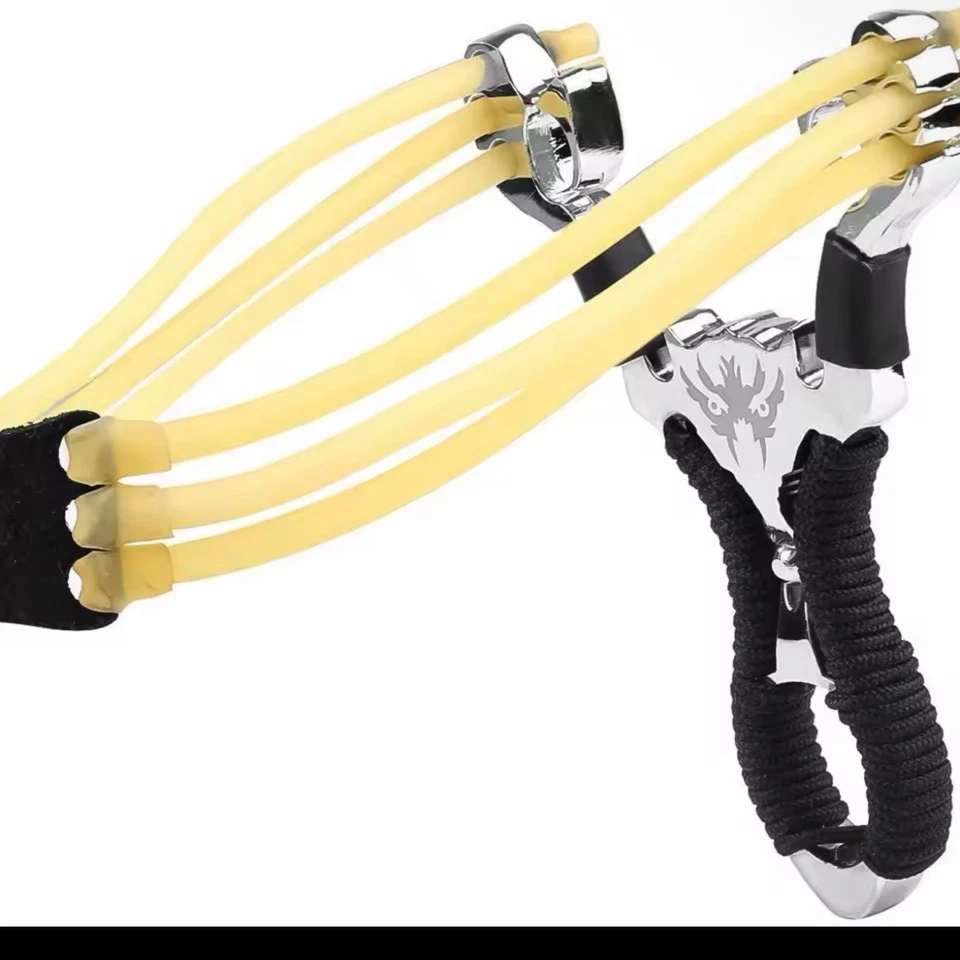 High-Power Aluminum Alloy Slingshot with Rubber Bands - Precision Fishing - Image 3 of 4