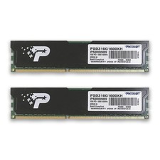 Patriot 8GB DDR3-1600 PC3-12800 PC Memory Kit PSD316G1600KH