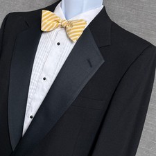Vintage Pierre Cardin Tuxedo Jacket 42L Black Lapel Union USA Formal 40R