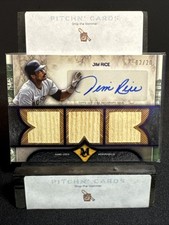 2025 Topps Museum Collection Jim Rice Triple Relic Autograph #’d /20 Red Sox