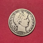 (1) Beautiful Toned Antique 1915-P Barber Half Dollar CHOICE G-GOOD FILLER