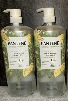 2 Pantene Essential Botanicals Rosemary & Lemon Shampoo Volumizing Jumbo 38.2oz