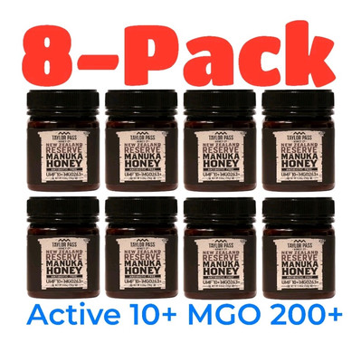 MANUKA HONEY 8 Pack NEW ZEALAND RAW TAYLOR PASS 8.8oz 250g Kosher