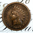 * 1864-L * CHOICE XF+ INDIAN HEAD PENNY * FROM ORIGINAL COLLECTION