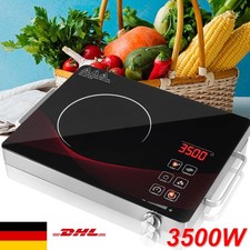 3500W Kochplatte Einzelkochplatte Glaskeramik Infrarot Herdplatte Kochfeld