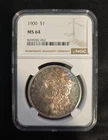 NGC  1900 $1 NGC MS 64 Morgan Silver Dollar  🎆 BEAUTIFUL TONING 🎆