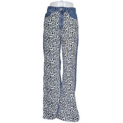 Squalo, Jeans, Größe: S, Blau/Grau, Baumwolle, Leopard, Denim, Damen #Bc0