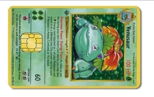 Pokemon Venusaur Credit Card Skin Decal Small Chip