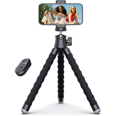 Handy Stativ, Smartphone Tripod, flexible Beine, 360°, Fernauslöser, tragbar,...