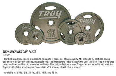 #ad TROY PAIR 25 LB INTERLOCK OLYMPIC PLATES FREE FEDEX S H SEE FULL DESCRIPTION $129.95