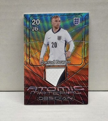 JARROD BOWEN 2024-25 Obsidian Atomic Materials TAIGA ~ England Jersey #'d /25