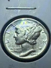 1944 Mercury Dime 90% Silver About Uncirculated Strong Detail Nice Luster