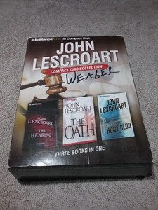 John Lescroart:  The Hearing, The Oath, The Hunt Club - 15 CD Book Set