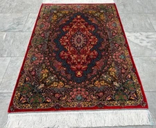 Luxury Rug Stunning High Quality Hall Way Beautiful Silk Home Decor Rug,3x4ft