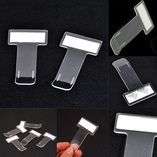 2x Car Vehicle Parking Ticket Permit Card Holder Clip Receipt Sticker Windshield - Picture 8 of 9