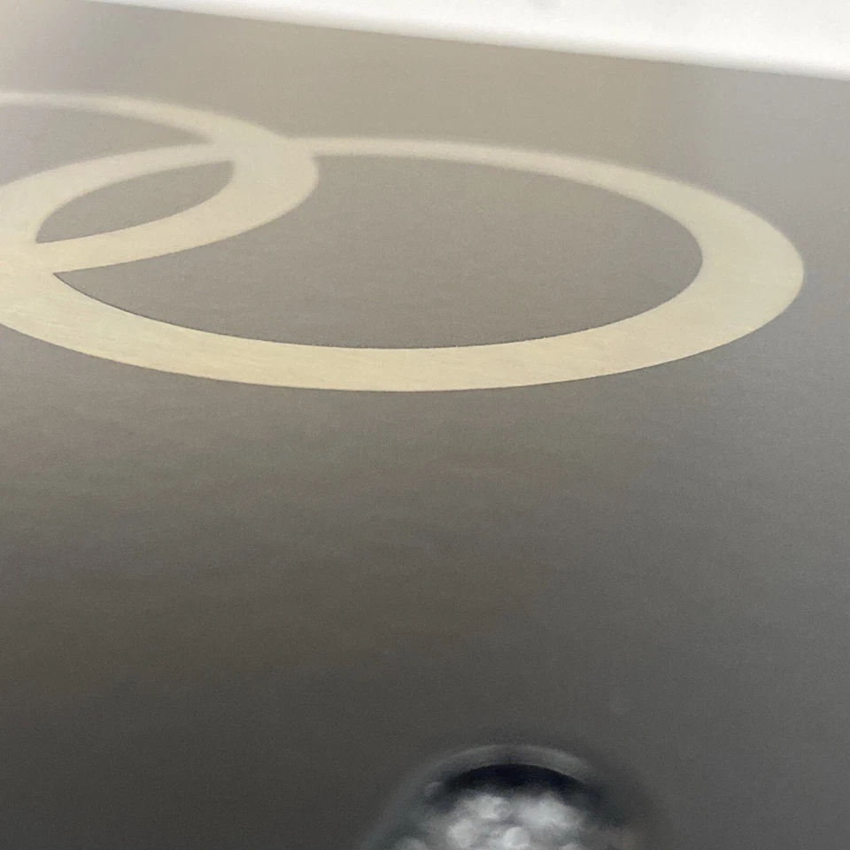 Laser-etched Audi Rings Vanity Plate, black powder coated stainless ZAW072850DX9 - Image 4 of 4