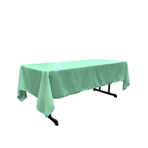 LA Linen Polyester Poplin Rectangular Tablecloth, 60 by 120-Inch. Made in USA - Picture 69 of 80