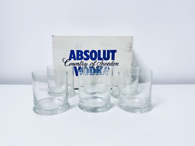 Absolut Vodka Gläser Ritzenhoff Crystal 6 On the Rocks Gläser Neu und OVP