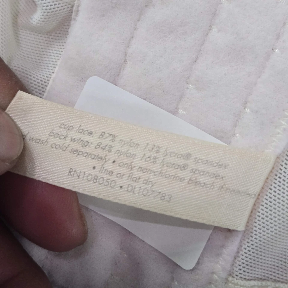 Sujetador Cacique Mujer 46D Marfil Floral Balconette Bralette Con Aros Encaje Bralette Foto 4 de 4