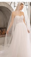 BELOVED BY CASABLANCA BRIDAL BL306 Princes Wedding Dress. Size 14
