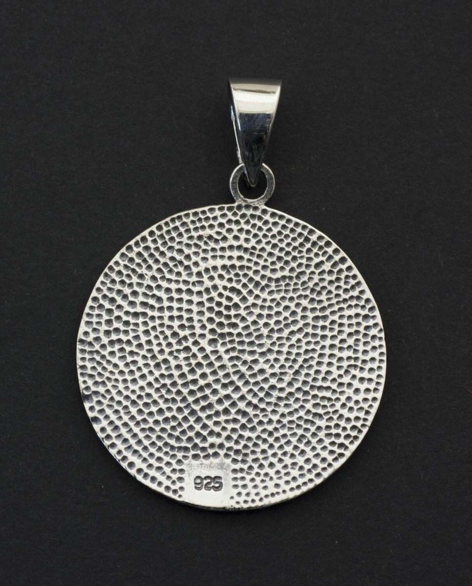 Pendentif Tête de Bélier Viking Talisman Celte en Argent massif 925 11.5g 26365