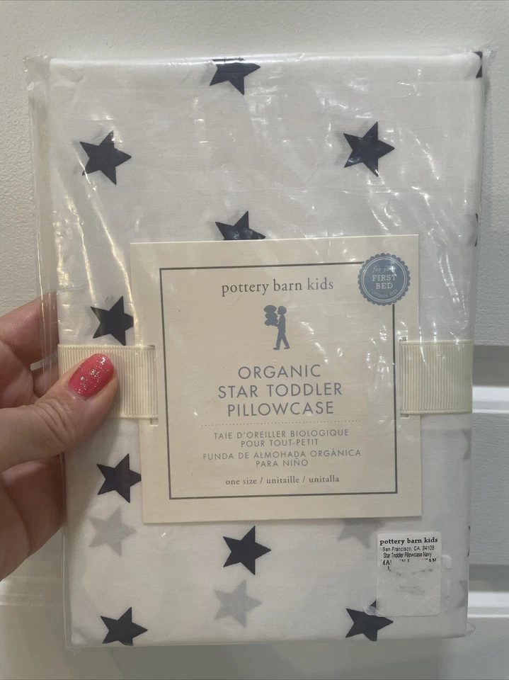 Pottery Barn holiday Toddler Star gift Batman kid boy Pillowcase blue USA , - Image 3 of 4