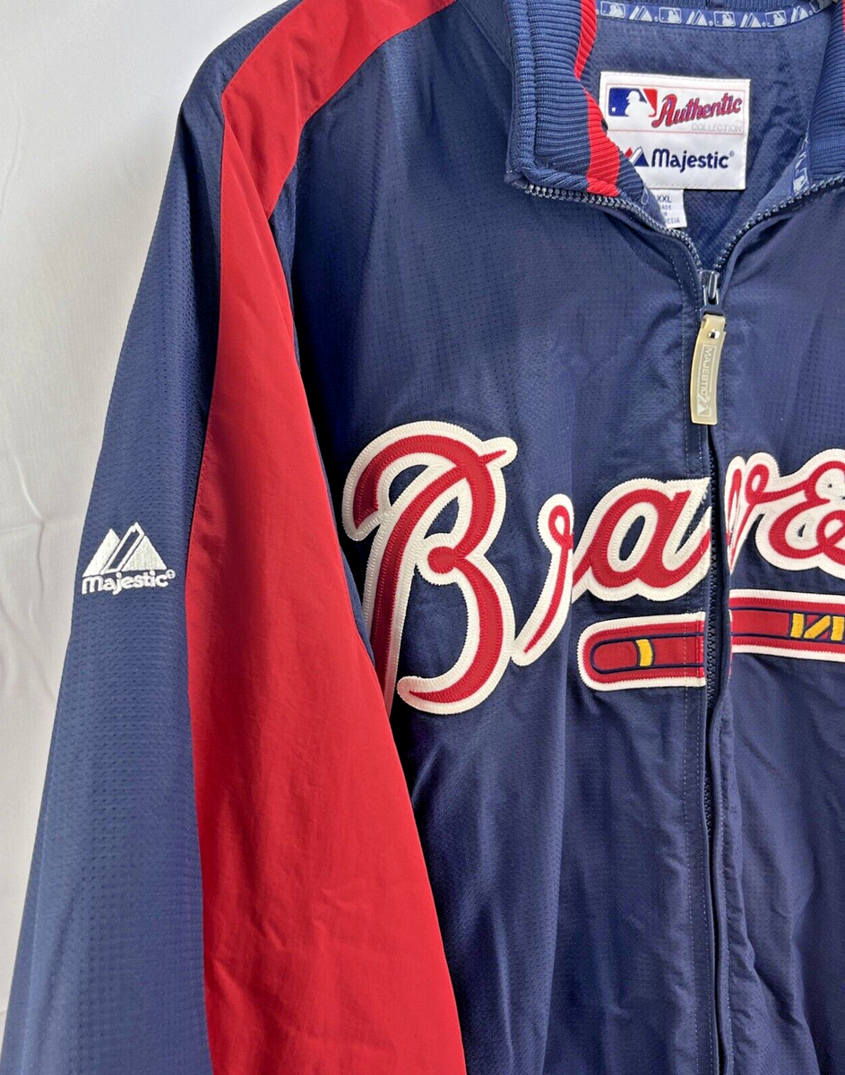 Vintage 90s Majestic ATLANTA BRAVES Baseball Full Zip Jacket Vintage 90s Majestic ATLANTA BRAVES Baseball Full Zip Jacket