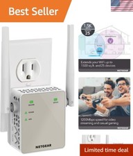 Dual-Band Wi-Fi Signal Booster with FastLane Tech - Up to 1200Mbps Speed