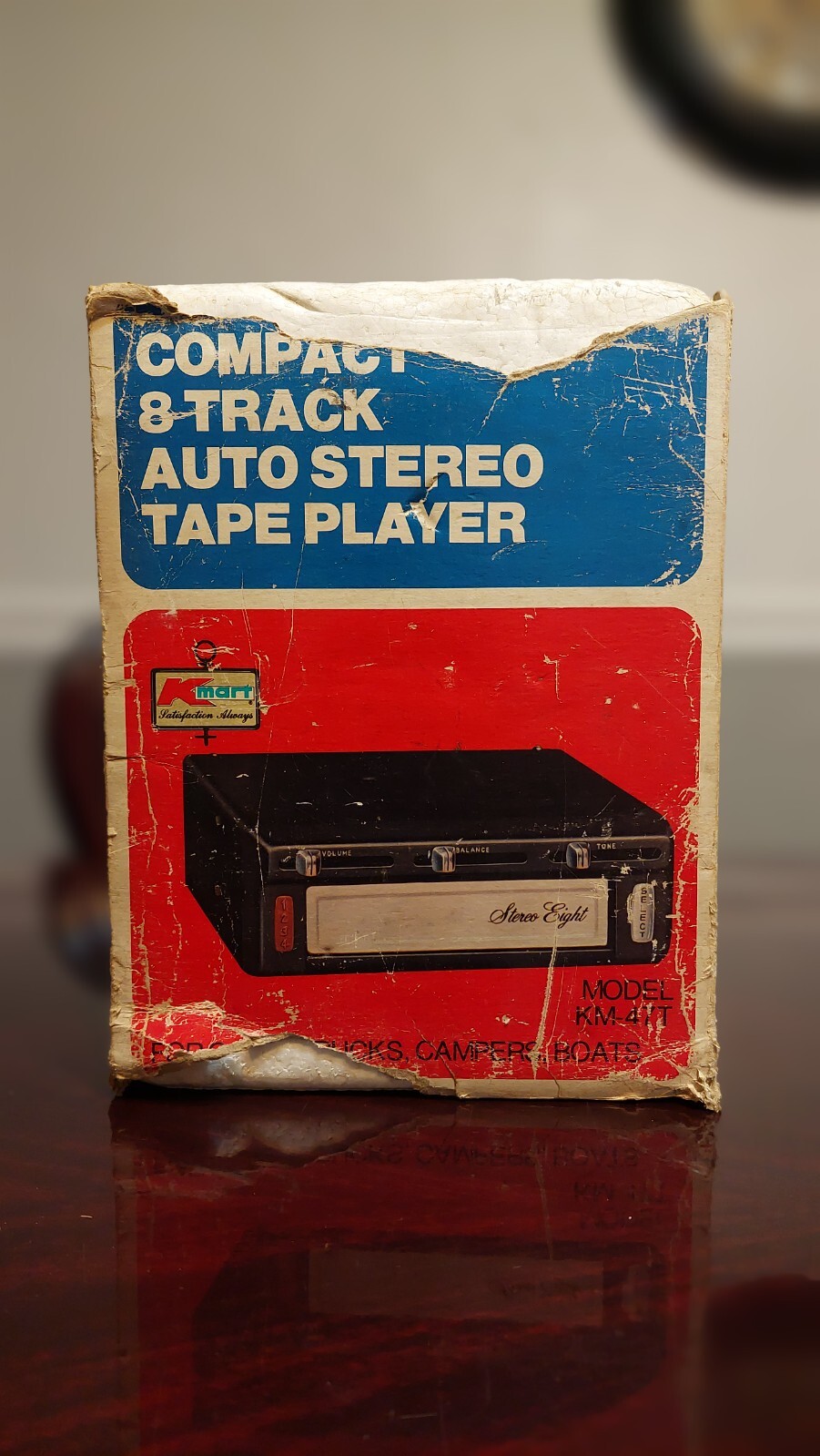 Vintage KM47T Stereo Eight Kmart 8Track Player in Box eBay