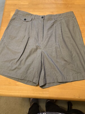 Ralph Lauren Women’s Shorts, Size 14 Small Check Black And White