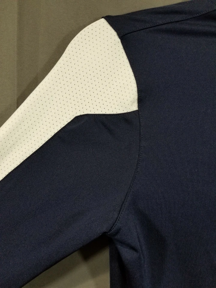 Under Armour Heat Gear YLG Shirt Size Youth Large Blue & White Long Sleeve  - Image 4 of 4