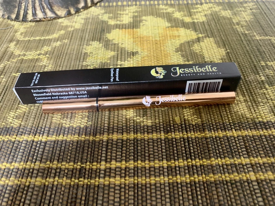 Жидкая подводка для глаз Jessibelle черная водонепроницаемая с БЕСПЛАТНЫМИ бровями темно-коричневый карандаш - Изображение 4 из 4