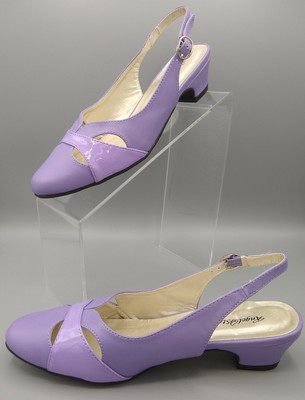 purple slingback heels