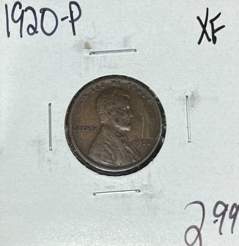 1920-P LINCOLN WHEAT CENT ~ XF ~NICE COIN~