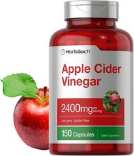 Capsulas De Vinagre De Sidra De Manzana  2400 Mg  150 Unidades  Supplement...