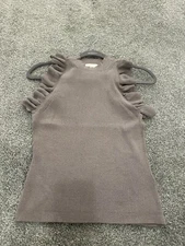 H&M Womens Purple Ruffle Top Sleeveless Size Small