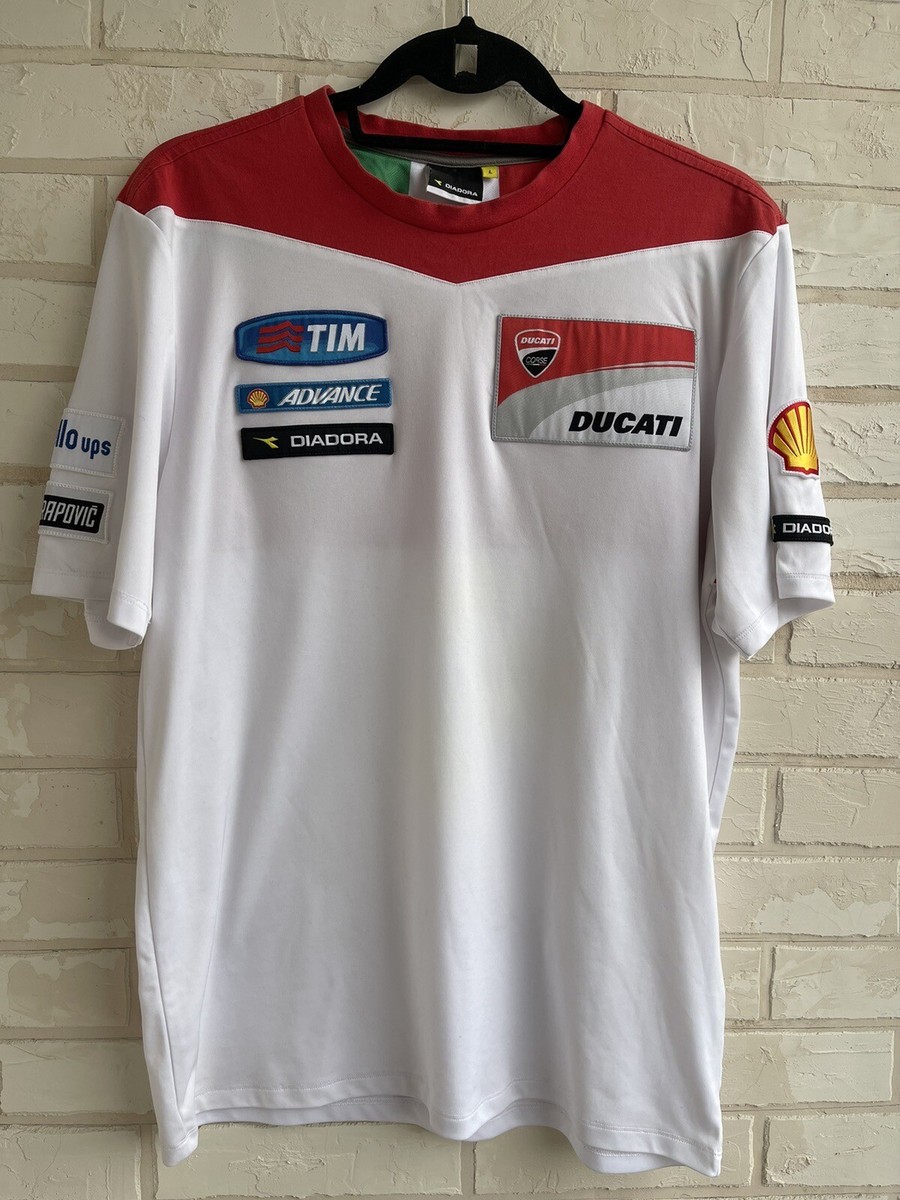Diadora Maglietta Ducati Diadora Ducati Motorcycle Racing Shirt Mens L
