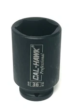 36MM x 3/4" Dr Deep Impact Socket 6-Point, Made of CR-MO and Taiwan, BSSM4636