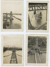 WWII group of 4 snapshots - Bridges photos PASSED by Army Examiner
